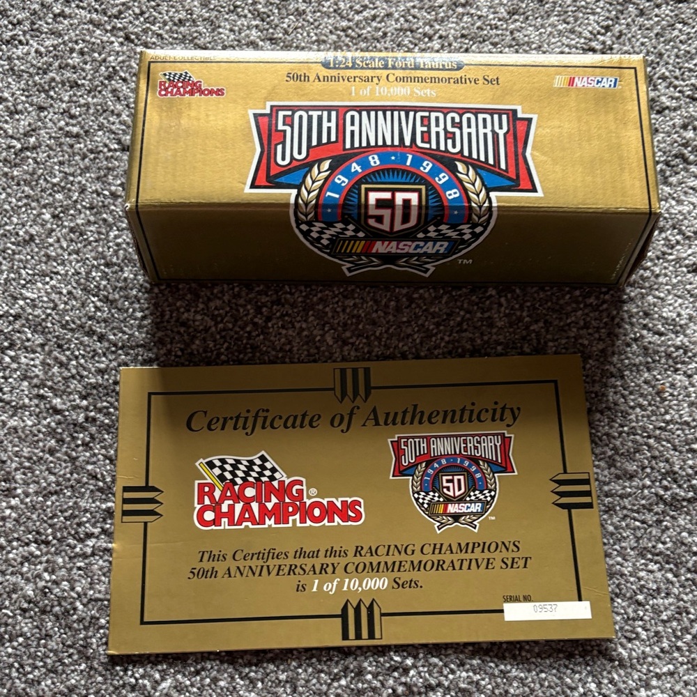 Nascar Racing Champions 50th Anniversary Gold Commemorative Set